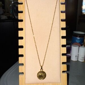 Elegant Gold Medallion Necklace